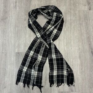 Theory plaid Scarf.  68 inch by 12 inch